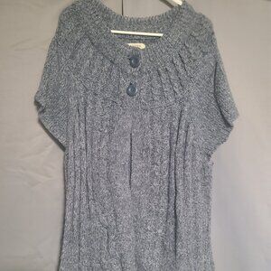 Short sleeve blue sweater /cartigan size 3x